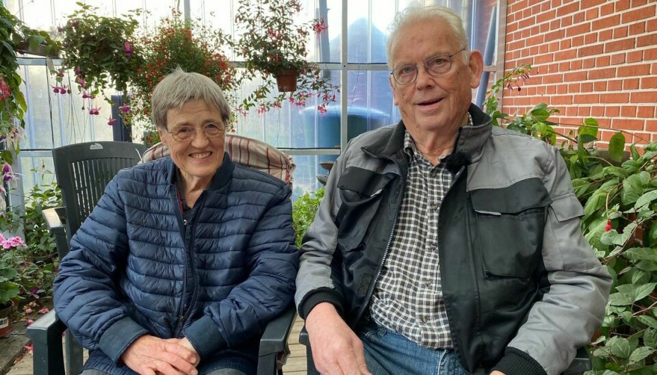Inger og Arne Brandbyge har været gift i 58 år - de seneste 56 år har de boet på Synnedrupvej i Malling.