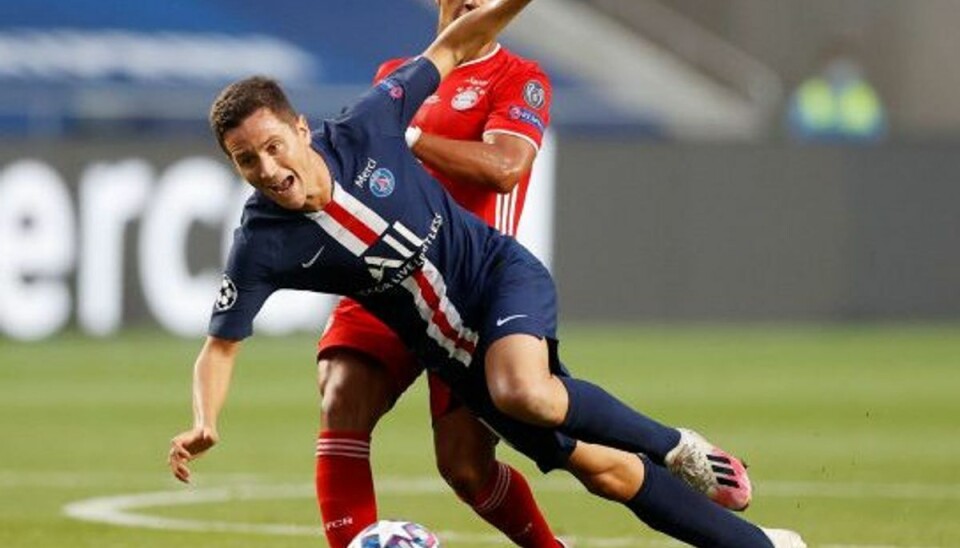 Ander Herrera kæmpede forgæves i Champions League-finalen mod Bayern München. Foto: Matthew Childs/AFP