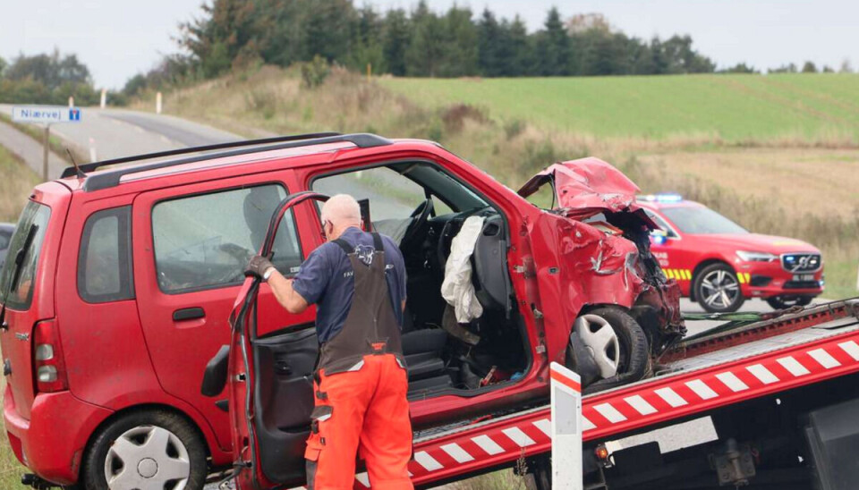 En person er kommet alvorligt til skade ved ulykken En person er kommet alvorligt til skade ved ulykken