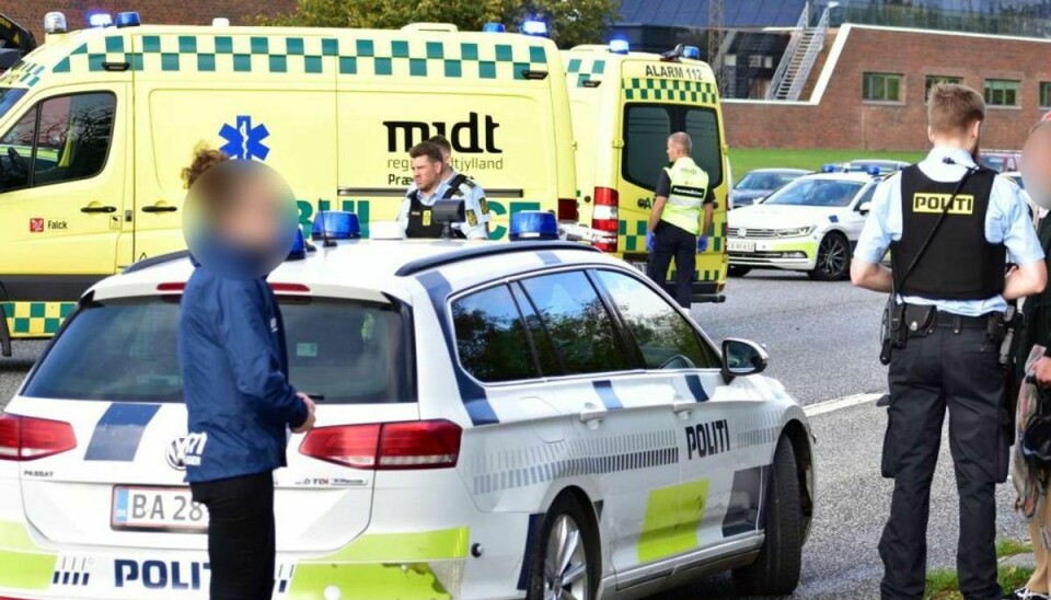 I oktober blev en 23-årig kvinde dræbt i krydset Åby Ringvej/Edwin Rahrs Vej i det vestlige Aarhus. Foto: Øxenholt Foto.