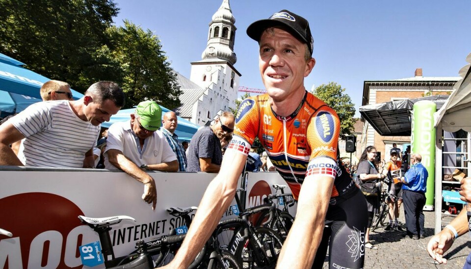 Den tidligere cykelrytter Chris Anker Sørensen er omkommet efter en ulykke i Belgien. (Arkivfoto)