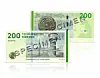 200-kronesedlen blev udsendt 19. oktober 2010. På motivet har den Knippelsbro og bæltepladen fra Langstrup. Der er for 6.382 millioner kroner i 200 kroner i omløb. Foto: Nationalbanken
