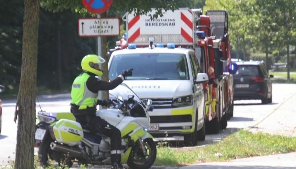 Politiet jagtede en flygtende biltyv på park-stierne.