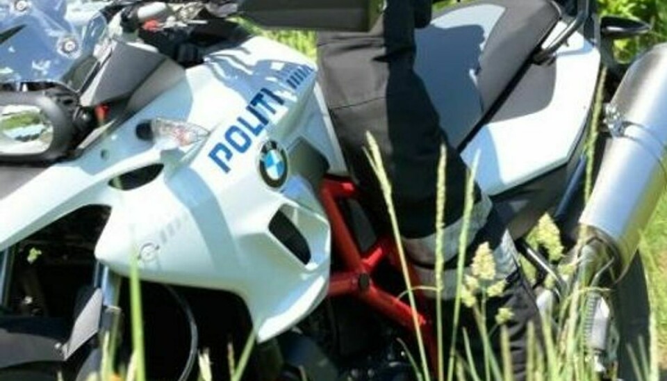 Politiet satte off roaderen ind i forfølgelsen af den flygtende motorcyklist.