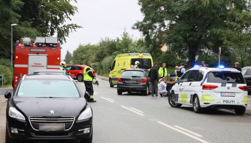 En passager blev kørt til tjek op hospitalet En passager blev kørt til tjek op hospitalet