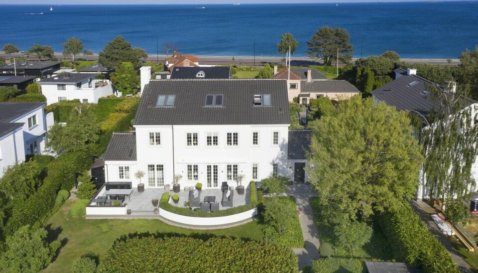 Danmarks dyreste hus har adresse på Strandvejen i Charlottenlund nord for København Danmarks dyreste hus har adresse på Strandvejen i Charlottenlund nord for København
