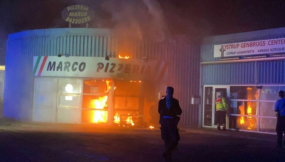 Stedet, hvor branden er brudt ud, skaber undren hos ejeren af pizzeriaet.
