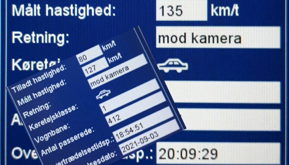 Med 127 km/t - og en trailer bagpå - kan en bilist se frem til en klækkelig bøde. Med 127 km/t - og en trailer bagpå - kan en bilist se frem til en klækkelig bøde.