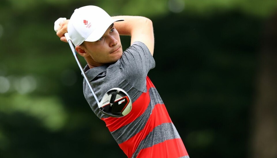 20-årige Rasmus Højgaard har lagt sig i spidsen af golfturneringen Cazoo Classic efter en fantomrunde. (Arkivfoto) 20-årige Rasmus Højgaard har lagt sig i spidsen af golfturneringen Cazoo Classic efter en fantomrunde. (Arkivfoto)