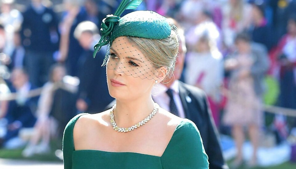 Lady Kitty Spencer ses her ankomme til Harry og Meghans bryllup den 19. maj 2018. Nu er hun selv blevet gift. Foto: Scanpix/Gareth Fuller/Pool via REUTERS Lady Kitty Spencer ses her ankomme til Harry og Meghans bryllup den 19. maj 2018. Nu er hun selv blevet gift. Foto: Scanpix/Gareth Fuller/Pool via REUTERS