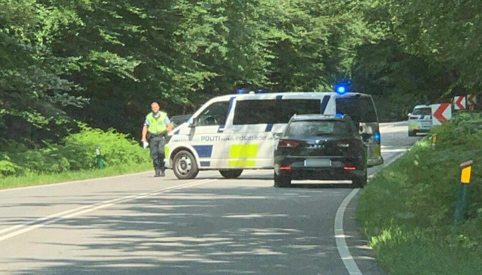 Politiet har spærret af efter alvorlig ulykke Foto: presse-fotos.dk