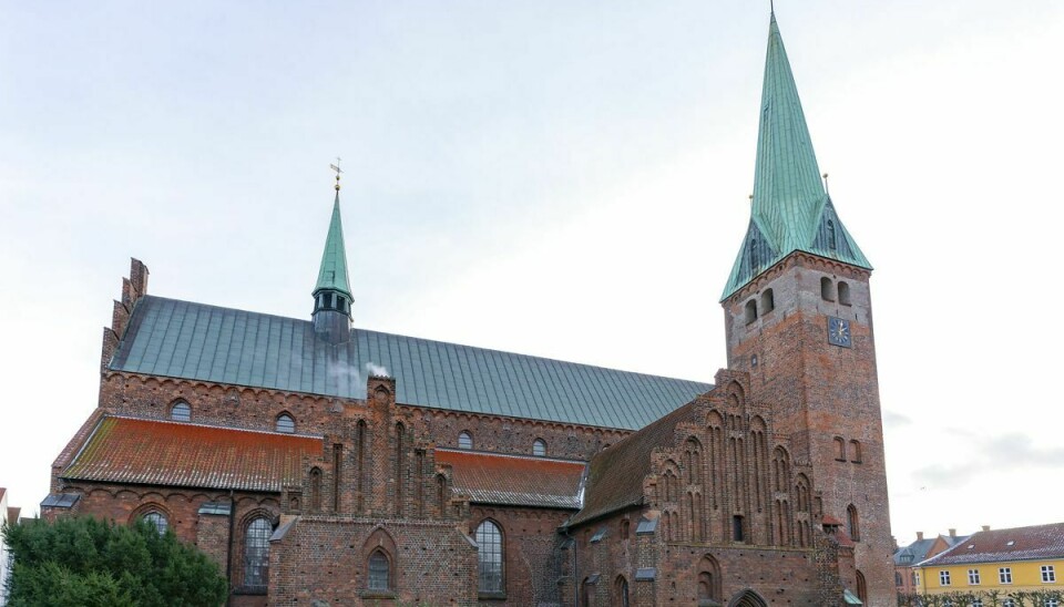 Helsingør Domkirke, Sct. Olai Kirke, hvor tragedien fandt sted.