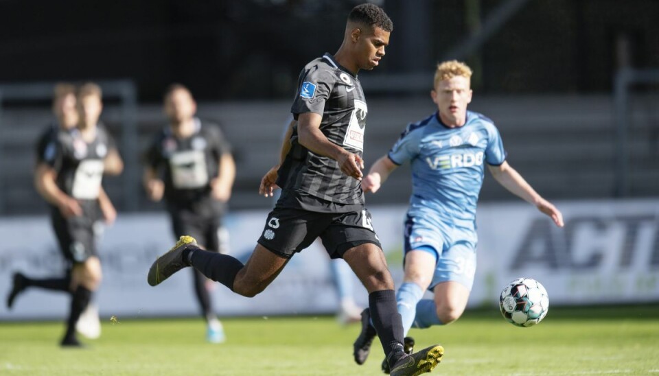Daniel Anyembe nåede at spille 112 kampe for Esbjerg. (Arkivfoto) Daniel Anyembe nåede at spille 112 kampe for Esbjerg. (Arkivfoto)
