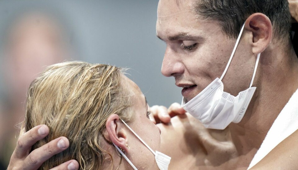 Pernille Blume og Florent Manaudou vandt begge medaljer ved OL i Tokyo. Pernille Blume og Florent Manaudou vandt begge medaljer ved OL i Tokyo.