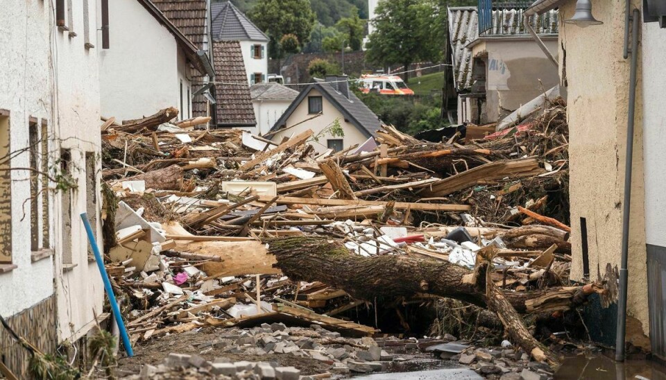 Her er det igen et billede fra den tyske by Schuld, der viser omfanget af ødelæggelserne.