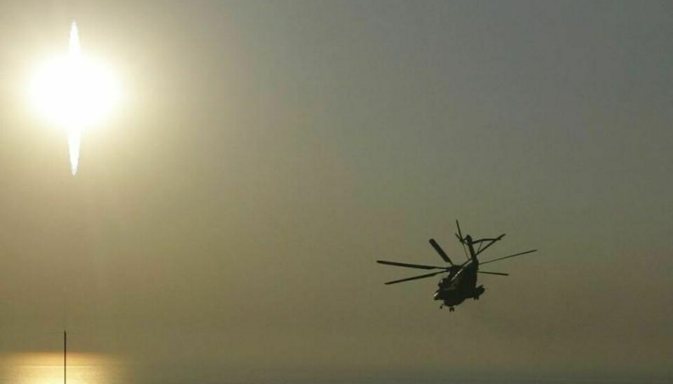 To amerikanske helikoptere fra marinekorpset fløj i nat – amerikansk tid – ind i hinanden og styrtede derefter i havet. 12 personer savnes. Arkivfoto: Mohamed Azakir/Scanpix