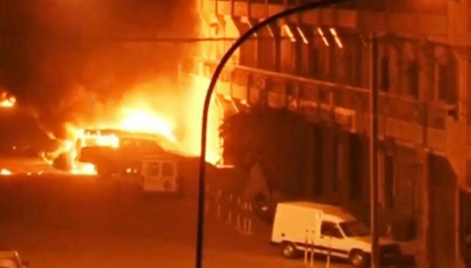 Det var på dette hotel, Splendid Hotel i byen Ouagadougou, Burkina Faso, angrebet fandt sted. Foto: Scanpix.