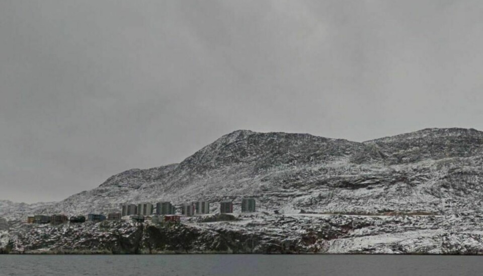 Faldulykken skete på fjeldet Store Malene, der ligger lige uden for Nuuk. Foto: Google Street View
