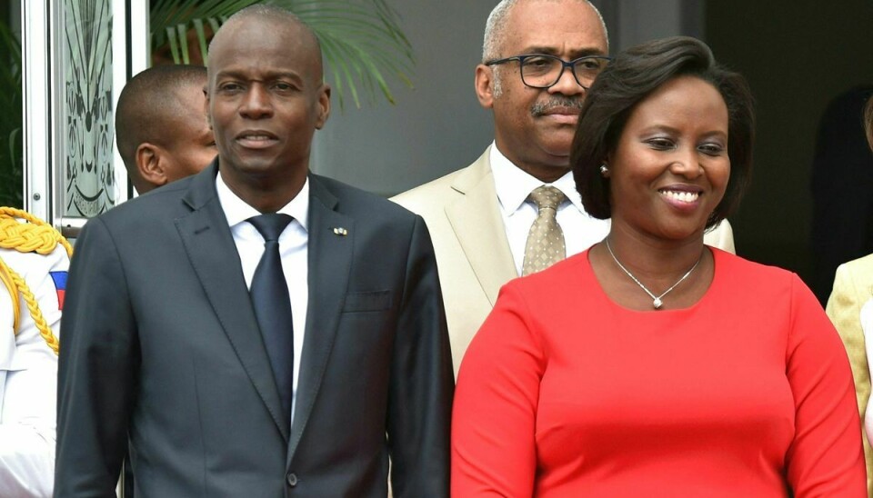 Præsident Jovenel Moise og den haitiske førstedame Martine Moise. Foto: HECTOR RETAMAL and HECTOR RETAMAL / AFP