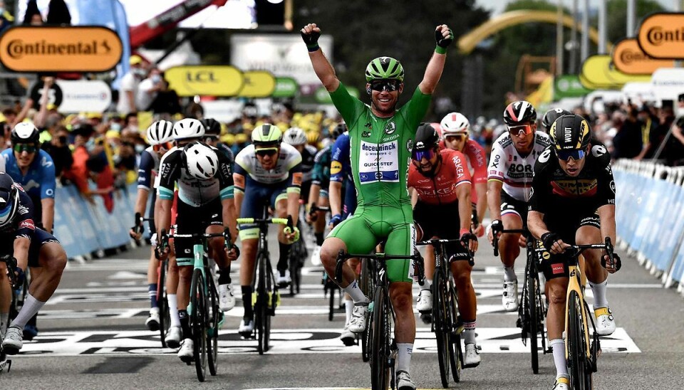 Mark Cavendish vinder 10. etape. Mark Cavendish vinder 10. etape.