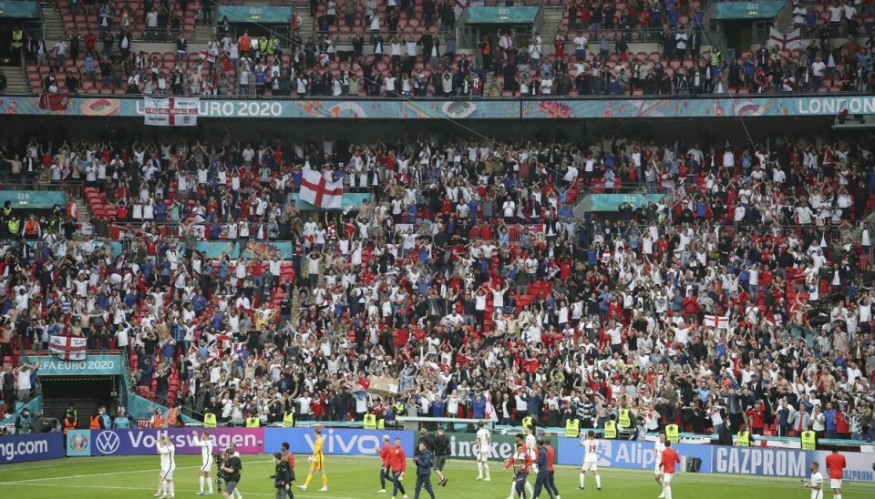 England har spillet hjemme på Wembley i fire af sine fem kampe hidtil ved EM. England har spillet hjemme på Wembley i fire af sine fem kampe hidtil ved EM.