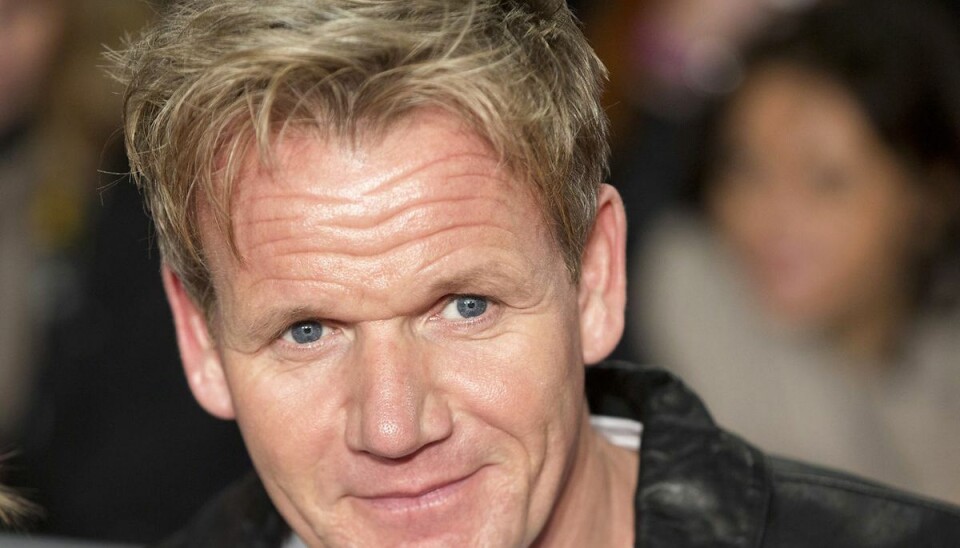 Den britiske kendis-kok Gordon Ramsey, som uforvarende kom til at ødelægge idyllen ved et bryllup på Lusty Glaze-stranden nær Newquay i Cornwall. Foto: Scanpix/REUTERS/Neil Hall