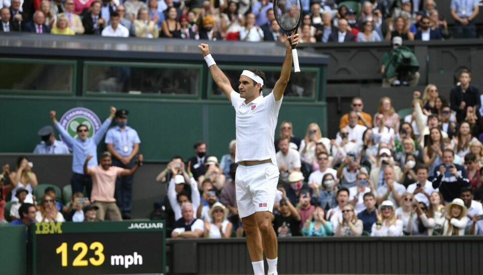 Roger Federer brugte fire sæt på at nedlægge briten Cameron Norrie.