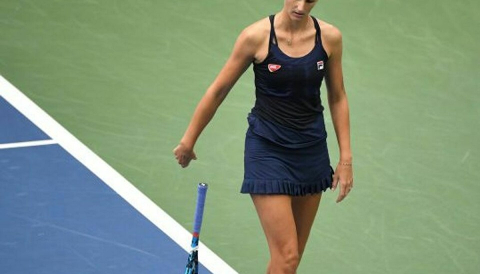 Plísková var langtfra tilfreds med spillet mod franske Caroline Garcia. Foto: Danielle Parhizkaran/Scanpix