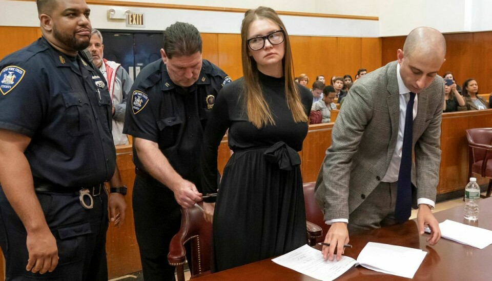 Anna Sorokin blev dømt for massivt tyveri i april 2019. Foto: Steven Hirsch/Pool via REUTERS