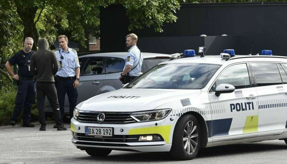 Tre blev anholdt efter en biljagt torsdag. Foto: Øxenholt Foto.