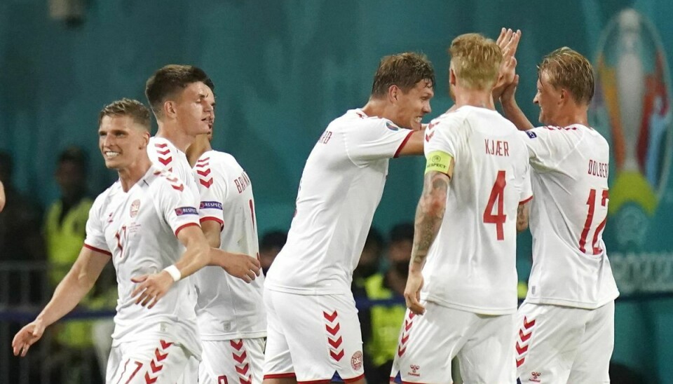 Kvartfinalen mellem Danmark - Tjekkiet på Baku Olympic Stadium i Aserbajdsjan, lørdag den 3. juli 2021
