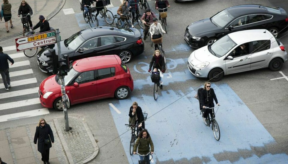 53 procent af ulykker med cyklister sker i kryds. Foto: Ritzau Scanpix/ Arkiv