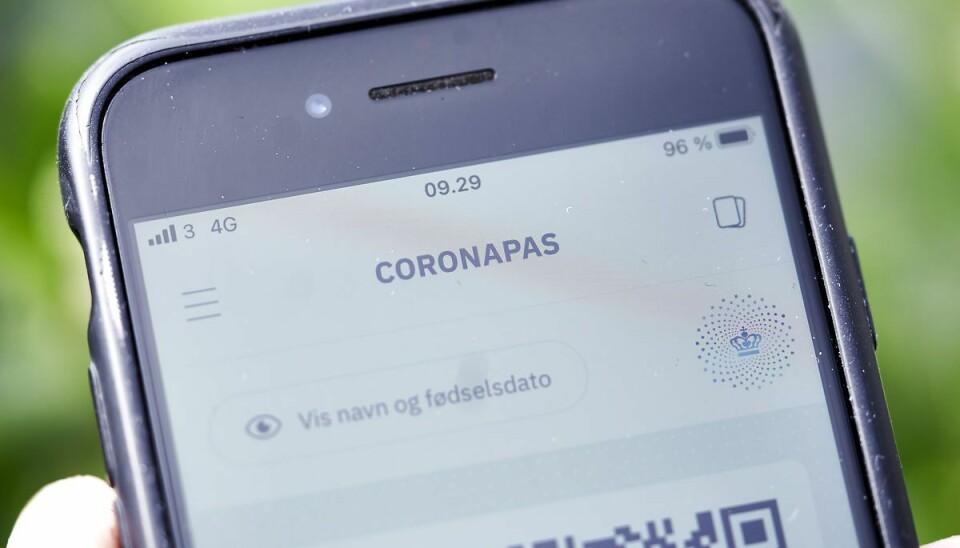 Der er i øjeblikket tekniske problemer med coronapasset Der er i øjeblikket tekniske problemer med coronapasset