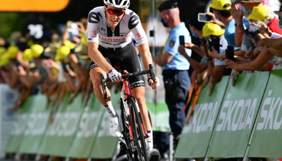 Dansk etapesejr i Touren Søren Kragh Andersen vandt 14. etape af Tour de France. Foto: Stuart Franklin/Reuters