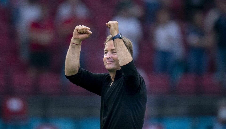 Kasper Hjulmands sorte lykketrøje har nu bragt Danmark til fire sejre i fire forsøg.