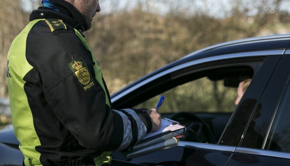 Selv små overtrædelser bliver noteret. Foto: Rådet for Sikker Trafik. Selv små overtrædelser bliver noteret. Foto: Rådet for Sikker Trafik.