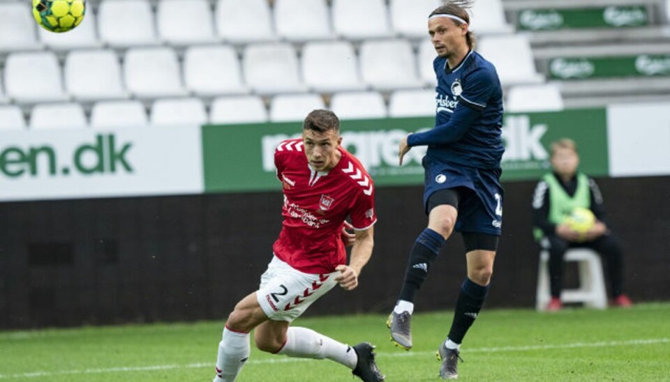 Frisparksperle i overtiden sikrer Vejle point mod FCK Peter Ankersen scorede i sit comeback for FC København, da han bragte FCK foran 1-0 efter få minutter ude mod Vejle i Superligaen. Foto: Claus Fisker/Scanpix