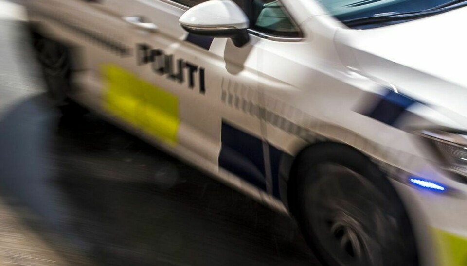 To mænd er blevet sigtet for at punktere en politibil. Foto: Mads Claus Rasmussen/Ritzau Scanpix