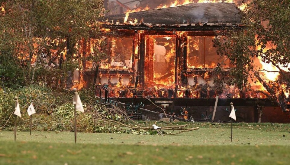 Michelinrestauranten ved Meadowood er brændt ned til grunden i en hærgende brand i Californien. KLIK for flere billeder. Foto: Justin Sullivan/Scanpix.