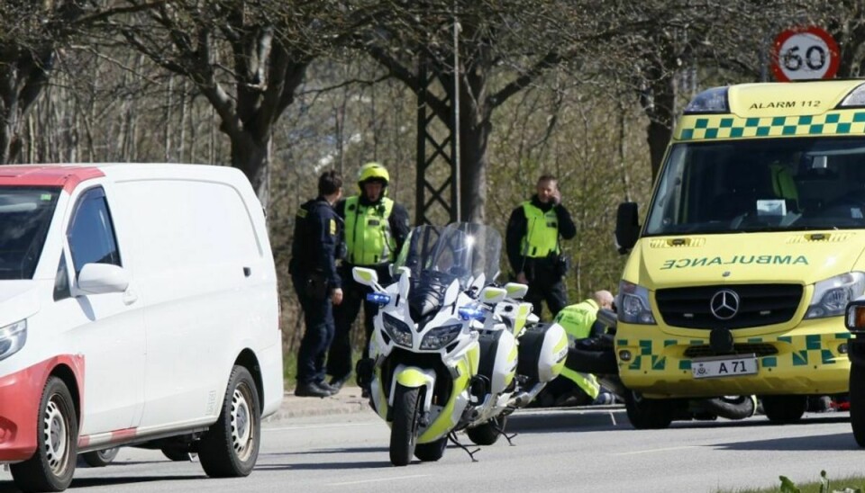 Ulykken skete her på Vejlands Alle i København. Foto: presse-fotos.dk