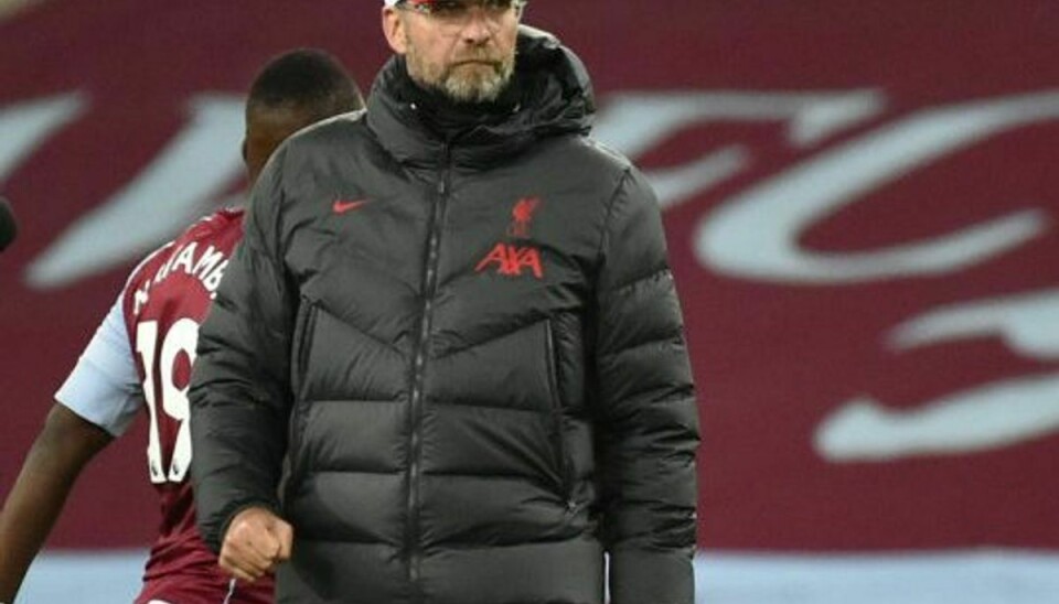 Liverpool og manager Jürgen Klopp blev søndag aften udsat for en ydmygelse af de større. Foto: Rui Vieira/Reuters