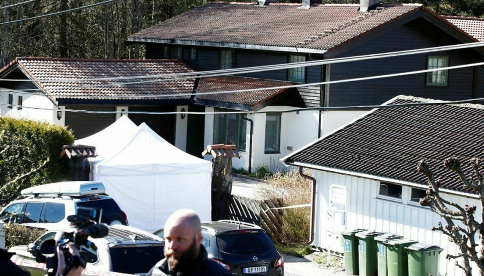 Politiet skulle have fundet flere spor, der understøtter deres tese om drab, i hjemmet. Foto: NTB Scanpix/Terje Pedersen via REUTERS