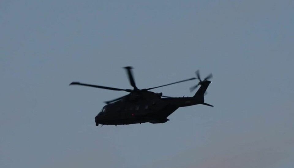 Foruroligende nyt om forsvundet mand Manden er blevet eftersøgt med blandt andet en helikopter. Foto: Øxenholt Foto.