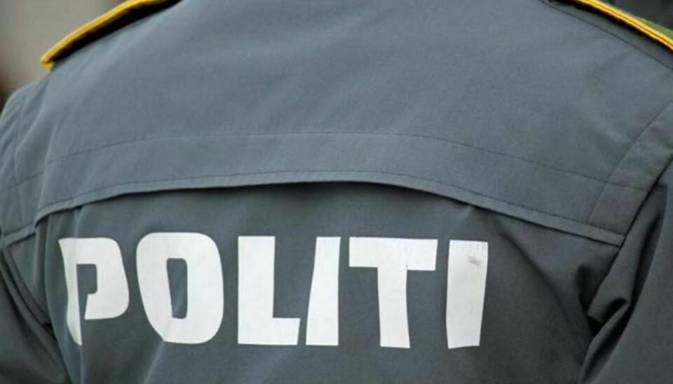 En politibetjent blev torsdag eftermiddag påkørt af en 16-årig. Foto: Elo Christoffersen/ Arkiv