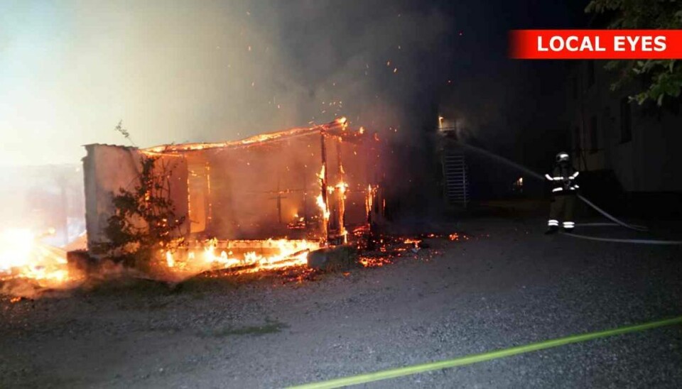 Brand på skole