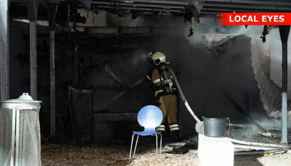 Brand på skole