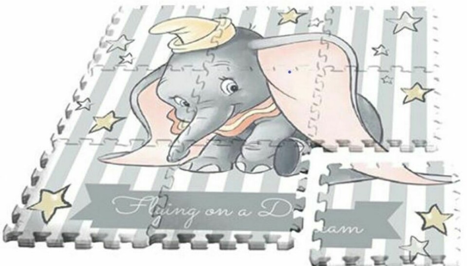Legemåtten med Dumbo er tilbagekaldt, fordi den er farlig for mindre børn. Foto: Emvi ApS