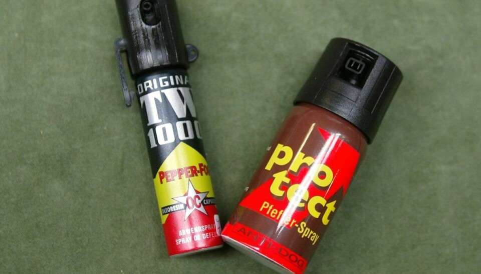 Overfaldet med peberspray efter uenighed Den 35-årige mand er sigtet for vold og besiddelse af ulovlig peberspray. Foto: Claus Fisker/Ritzau Scanpix