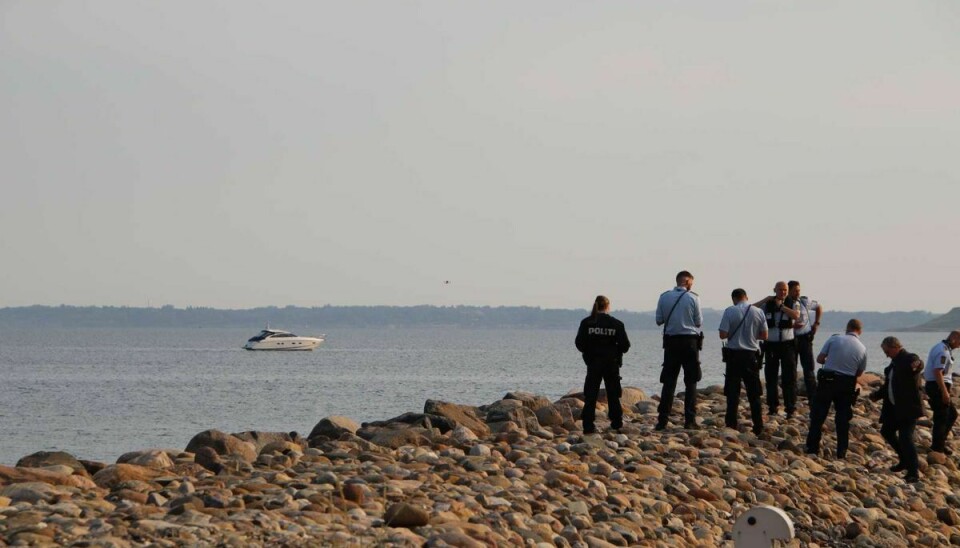 En politiaktion er i gang på Hanbjerg Marina nær Struer. Foto: Øxenholt foto Foto: Øxenholt foto