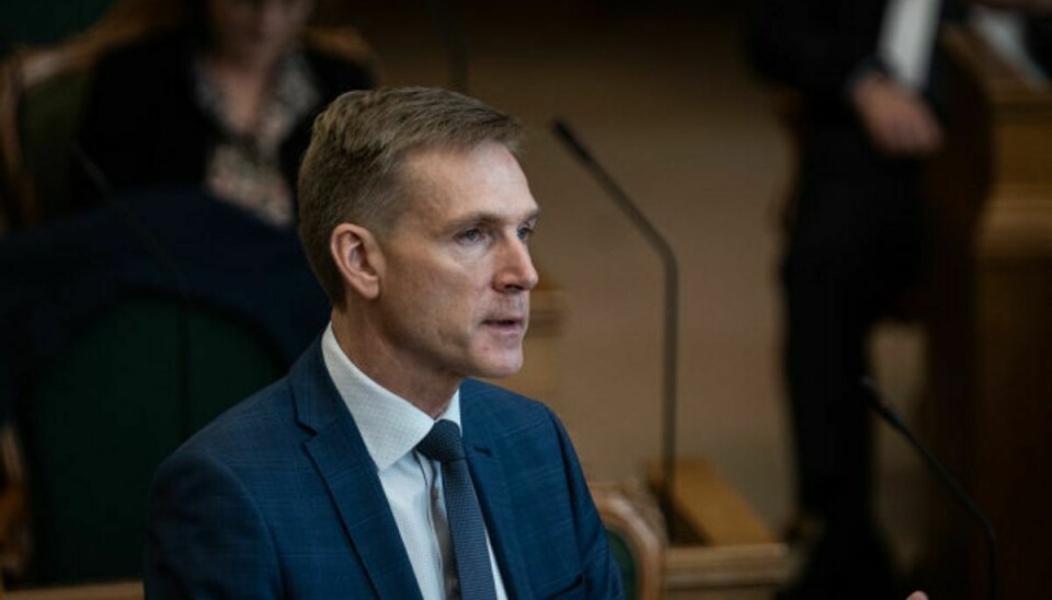 Kristian Thulesen Dahl (DF) kræver fødevareminister Mogens Jensens (S) afgang. Foto: Emil Helms/Scanpix